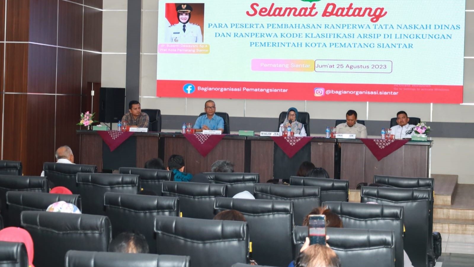 Pemko Pematangsiantar Bahas Ranperwal Tata Naskah Dinas dan Kode Klasifikasi Arsip