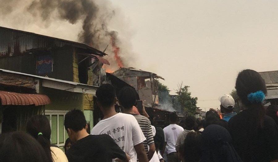 Pipa Pertamina di Belawan Bocor, 5 Rumah Terbakar