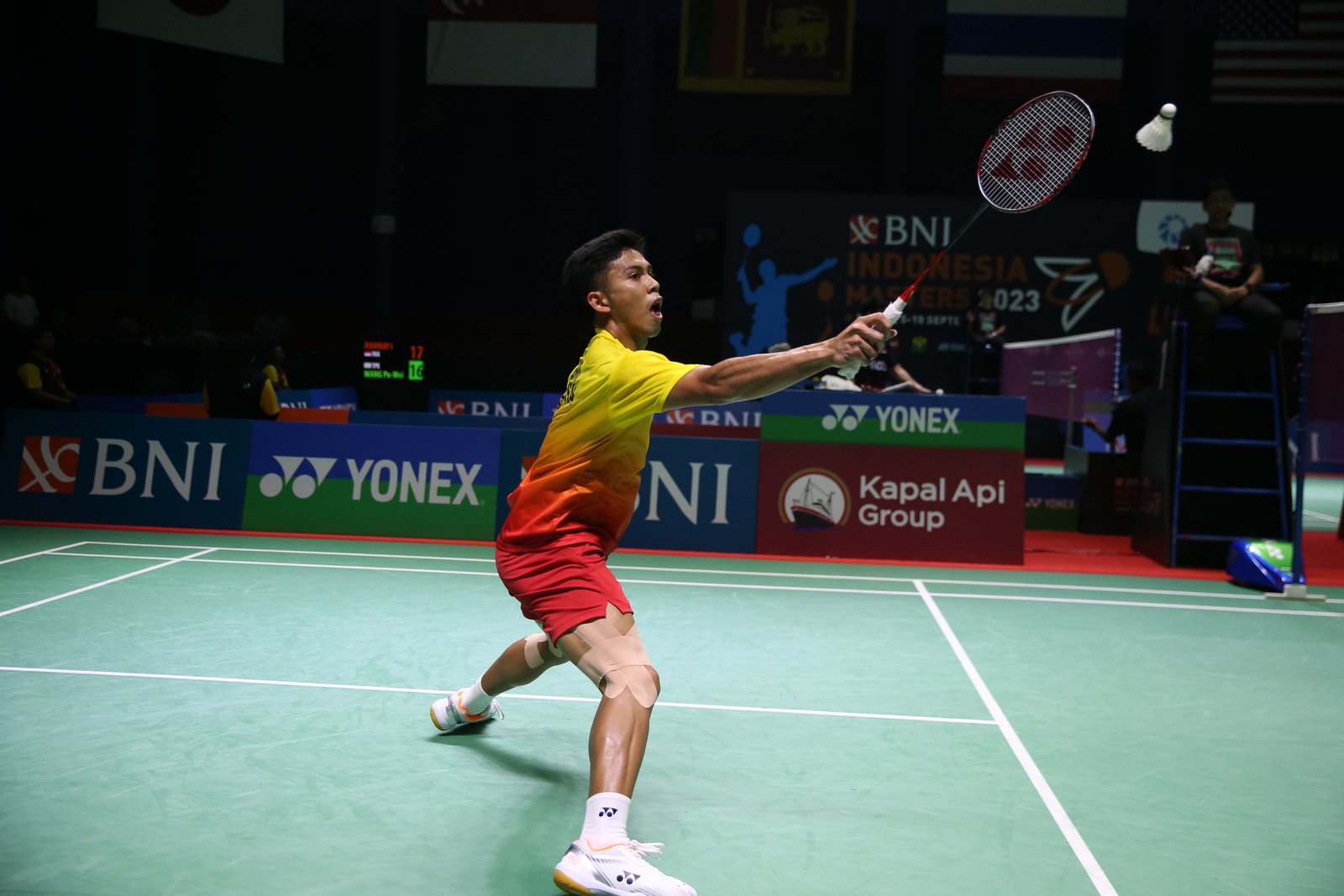 Dua Pebulutangkis Tunggal Putra Indonesia Terhenti di 16 Besar Indonesia Masters 2023