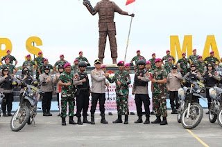 Jalin Sinergitas, Kapolres Pelabuhan Belawan Berkunjung ke Yonmarhanlan I Belawan