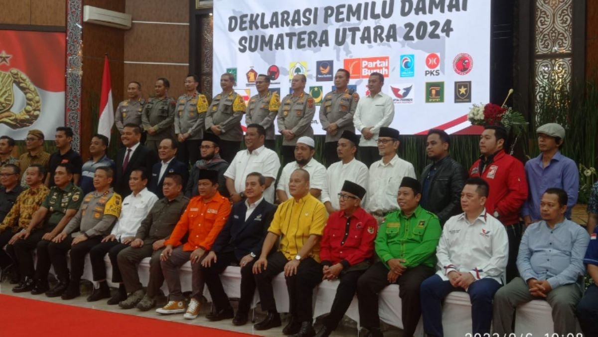 Polda Sumut Gelar Deklarasi Pemilu Damai bersama Bacalon DPD