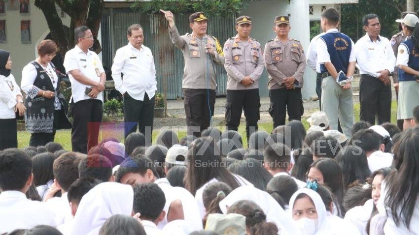 Kapolres Simalungun Lakukan Edukasi Wawasan Kebangsaan di Sekolah