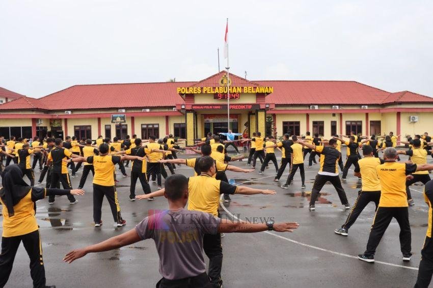 Polres Pelabuhan Belawan Gelar Program "Sabtu Sehat"