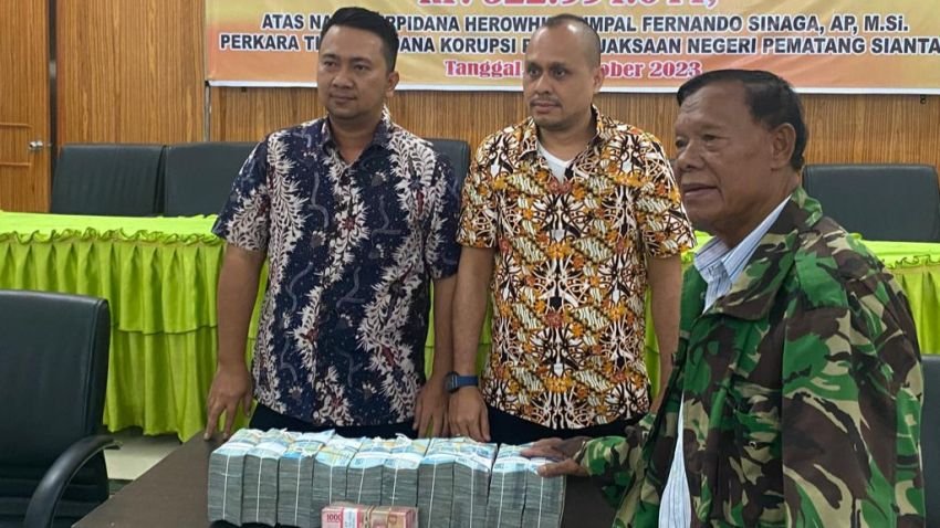 Kembalikan Kerugian Negara, Kejari Pematangsiantar Apresiasi Herowhin Sinaga