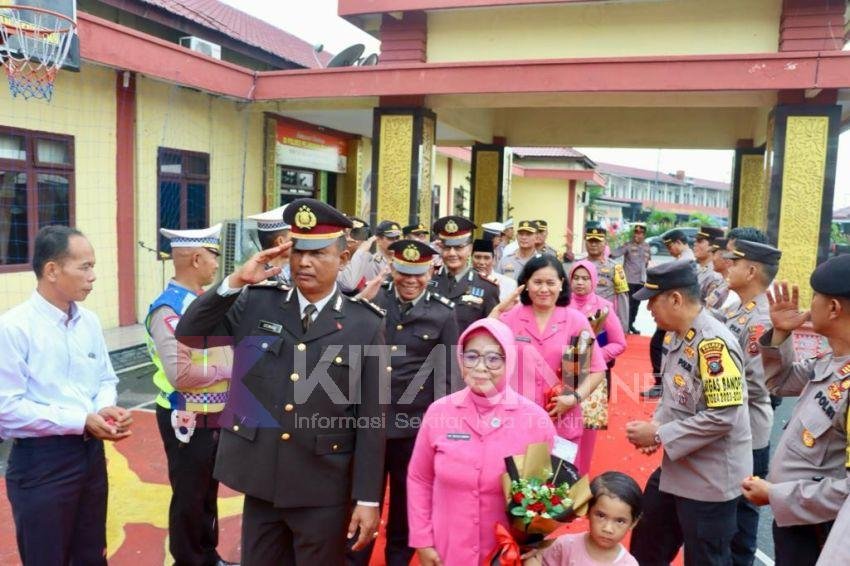 Lima Personel Polres Pelabuhan Belawan Purna Bakti