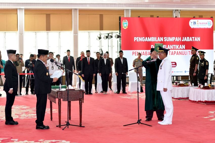 Hassanudin Lantik Pj Bupati Tapteng