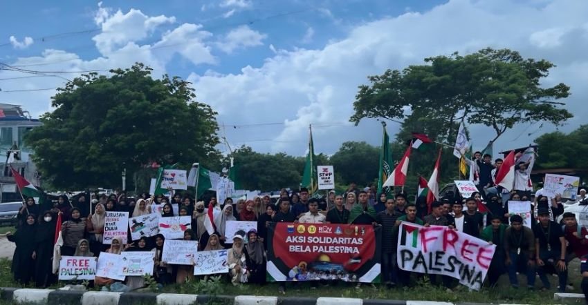 Aksi Damai Solidaritas Bela Palestina Pidie: Kawal Kemerdekaan Rakyat Palestina!