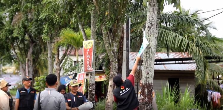 Bawaslu Rohil Tertibkan APS yang Menyerupai APK Pemilu 2024