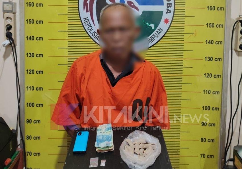 Polres Padangsidimpuan Tangkap Pria Tua Edarkan Ganja dan Sabu di Warung