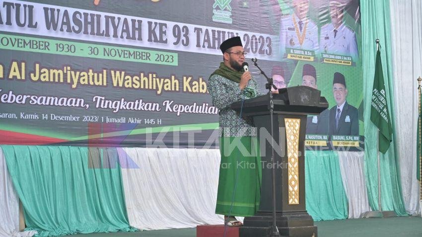 Hadiri Peringatan HUT ke-93 Al-Washliyah di Asahan dan Langkat, Ini 7 Pesan Dedi Iskandar Batubara