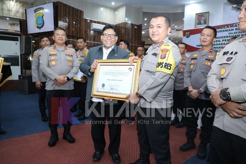 Ombudsman RI Beri Penghargaan Kepada Kapolres Langkat