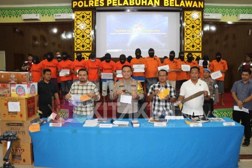 Sepanjang Tahun 2023, Satnarkoba Polres Pelabuhan Belawan Berhasil Ungkap 279 Kasus