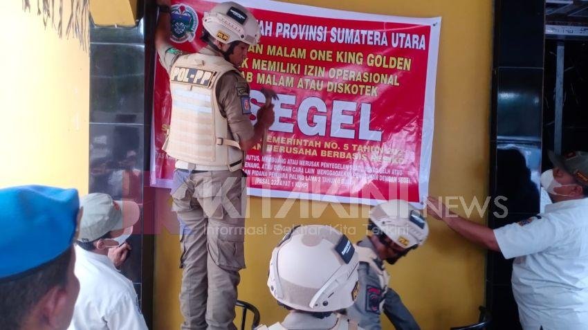 Tempat Hiburan One King Golden Kembali Disegel Tim Terpadu