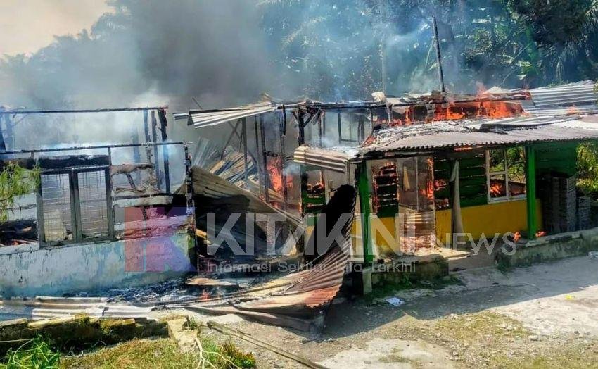 Diduga Korsleting Listrik, 3 Unit Rumah Semi Permanen di Binjai Ludes Terbakar