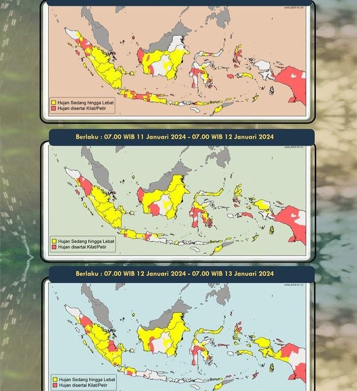 Waspadai Cuaca Ekstrem Hujan Lebat Selama Januari 2024