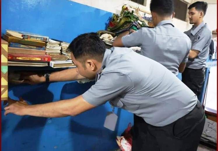 Lapas Pemuda Langkat Gelar Razia Gabungan Blok Hunian Tahanan