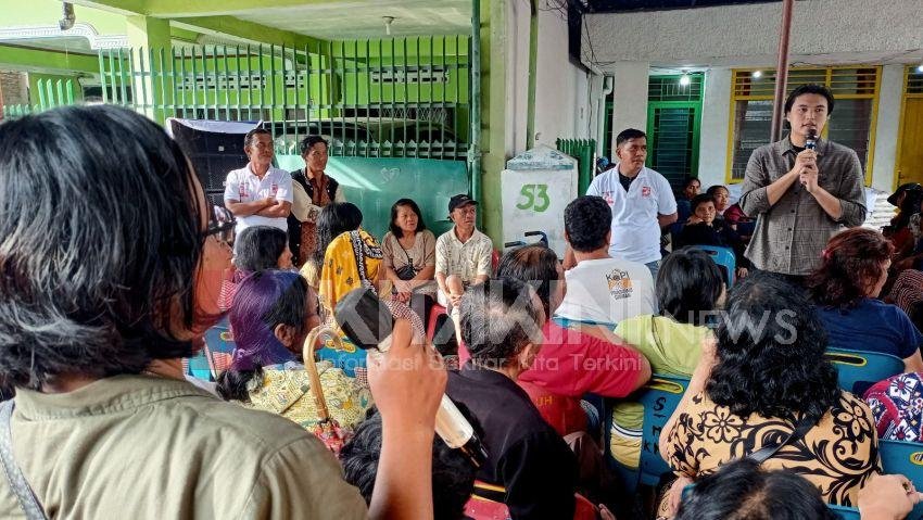 Caleg PSI DPRD Medan Reinhart Kembali Dialog bersama Ratusan Warga