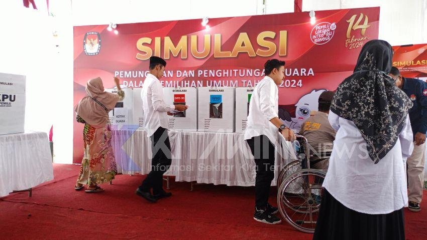 KPU Langkat Gelar Simulasi Putungsura Pemilu 2024