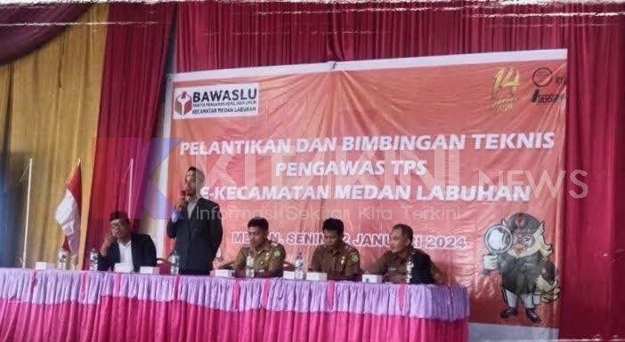 375 Orang PTPS Se- Kecamatan Medan Labuhan Dilantik dan Bimtek