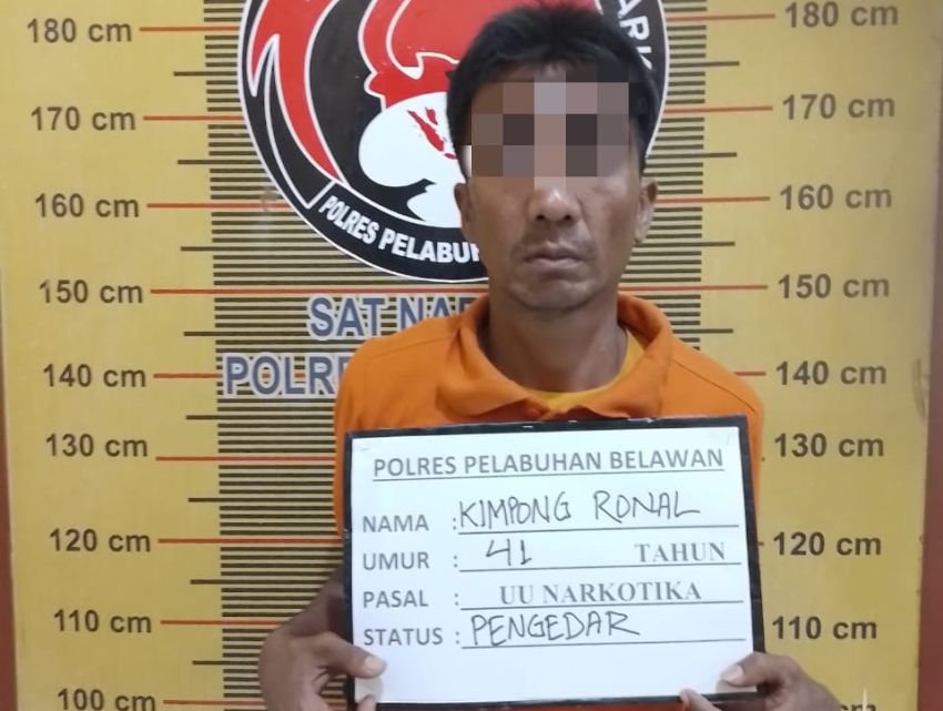 Polres Pelabuhan Belawan Tangkap Pengedar Narkoba di Titipapan