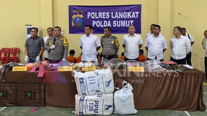 Polres Langkat Ungkap 26 Kasus Selama Januari 2024