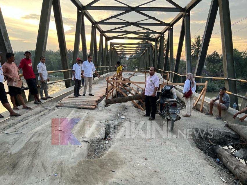 Tak Bisa Dilalui Kendaraan, Azmi Yuli Desak Dinas PUPR Sumut Bangun Jembatan Darurat di Kecamatan Serbajadi