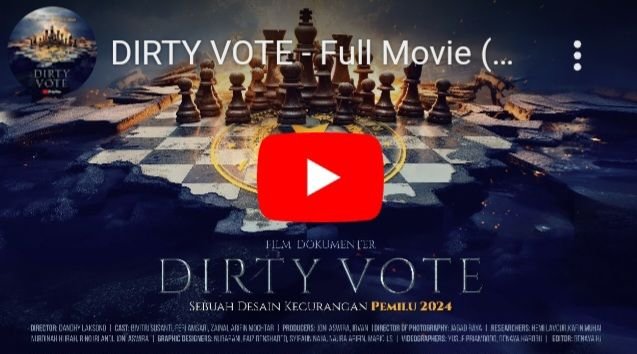 Film 'Dirty Vote' Viral Jelang Pemilu 14 Februari 2024