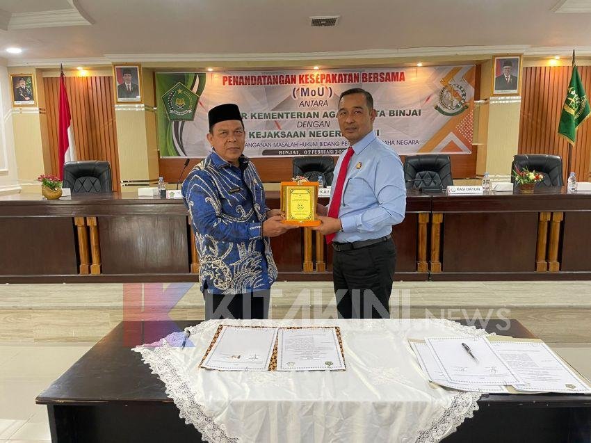 Kajari Tandatangani MoU Dengan Kementerian Agama Binjai