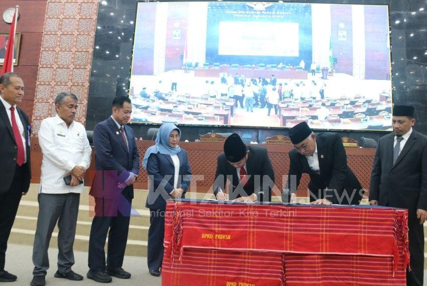Pemprovsu dan DPRD Sumut Setujui Dua Perda