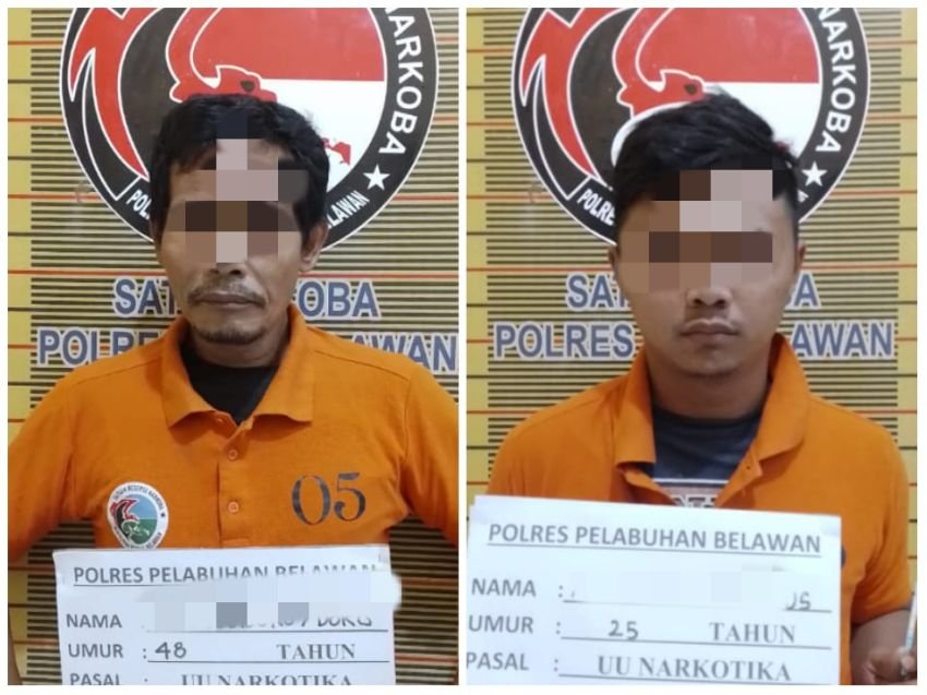 Polisi Tangkap Dua Pengedar Narkoba di Belawan