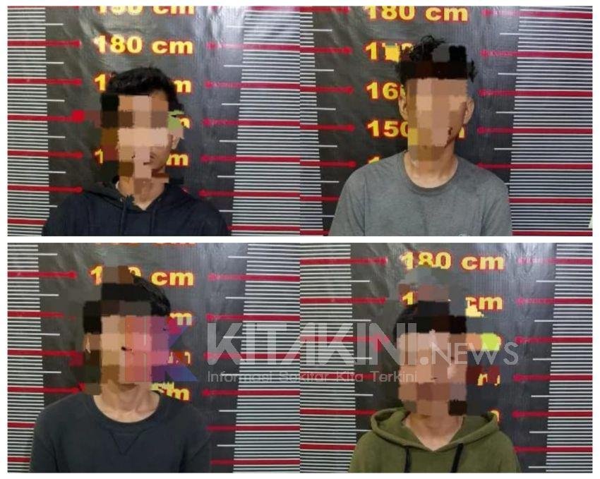 Empat Remaja Pelaku Pencurian Dengan Kekerasan Diringkus Sat Reskrim Polres Langkat