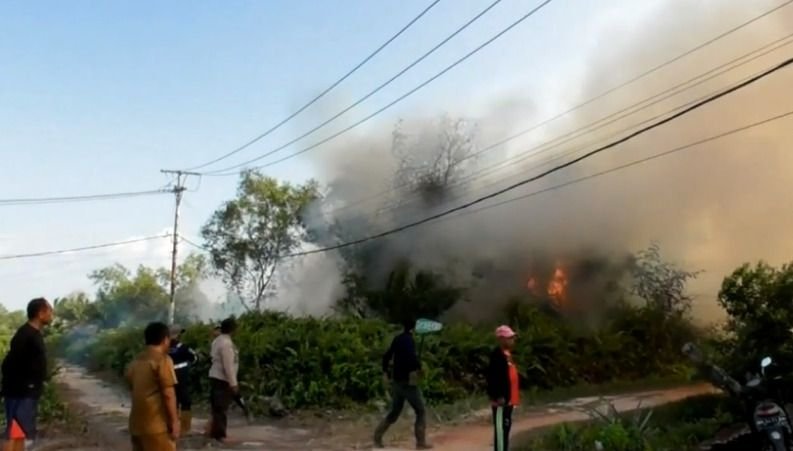 Puluhan Titik Api Terpantau di Riau, Kebakaran Lahan Meluas