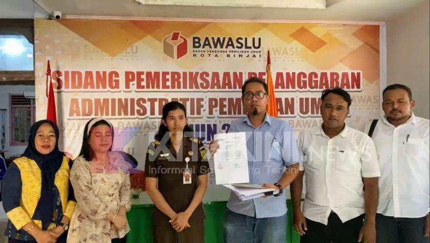 Saksi NasDem Binjai Laporkan PPK Binjai Utara ke Sentra Gakkumdu