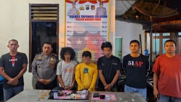 Berkat Penyelidikan, Polsek Batangtoru Bekuk 3 Pengedar Sabu