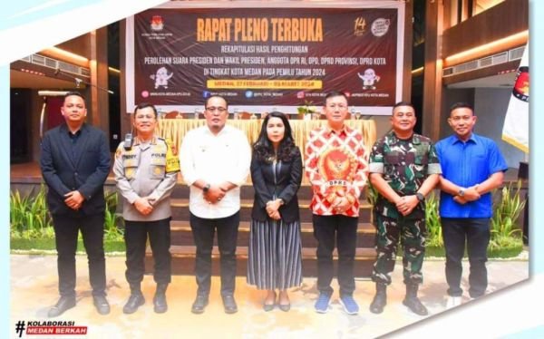 Hasyim dan Bahrumsyah Wakili DPRD Medan dalam Pembukaan Rekapitulasi Hasil Perhitungan Suara