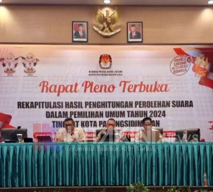 Ini Hasil Penghitungan Suara KPU Kota Padangsidimpuan Untuk DPRD Sumut