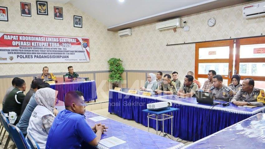 Kapolres Padangsidimpuan Pimpin Rakor Lintas Sektoral Operasi Ketupat Toba 2024