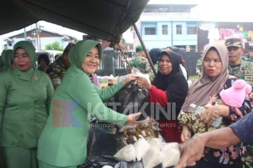 Jelang Idul Fitri, Kodim 0212/Tapsel Gelar Bazar Murah