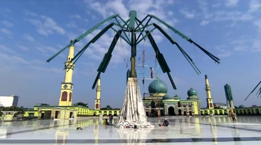 Payung Raksasa Masjid Agung Riau Rusak Lagi, BPK Temukan Kerugian Rp7,5 Miliar