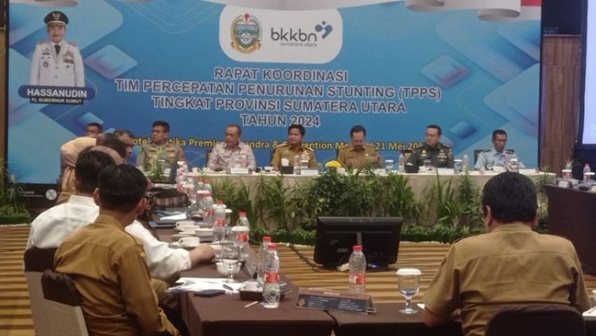 Rapat Koordinasi Tekan Angka Stunting Hingga 14% di Sumatera Utara