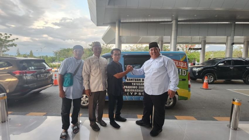 DPP BKPRMI dan Yayasan Prabowo Subianto Berikan Bantuan Mobil Pemelihara Masjid Kepada BKPRMI Kota Palu