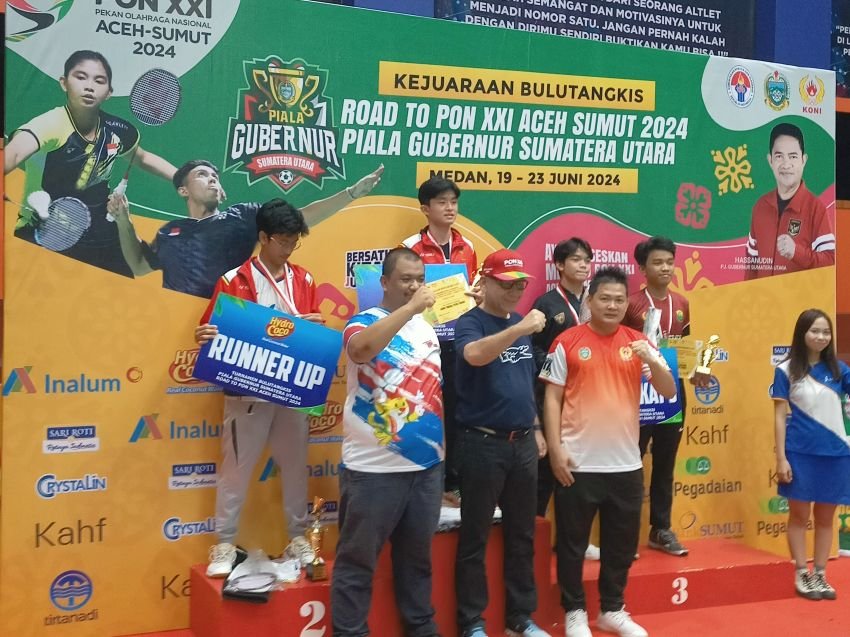 Kejuaraan Bulutangkis 'Road to PON' Piala Gubernur Sumut Sukses Diselenggarakan