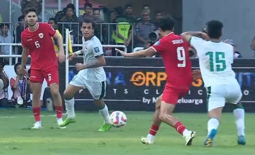 Timnas Indonesia Takluk 0-2 dari Irak, Wasit Usir Jordi Amat