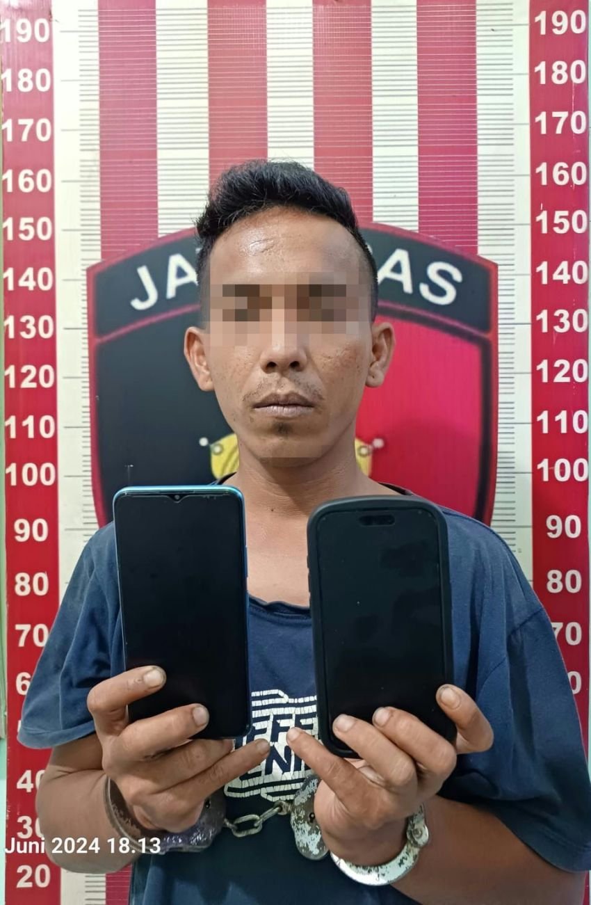 Polres Tapteng Bekuk Pencuri Iphone di Sibuluan Indah