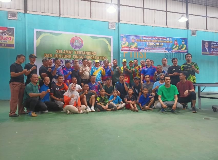 Peserta Cabor Tenis Meja di Porkot XIV Medan 2024 Memecahkan Rekor Jumlah Terbanyak Sejak Gelaran Perdana