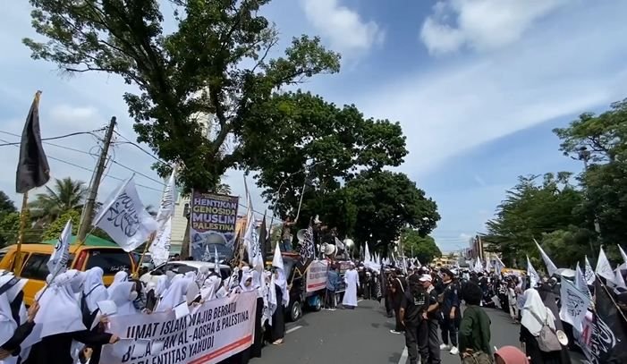 Aksi Palestina, Ribuan Orang di Medan Minta Indonesia Kirim Tentara