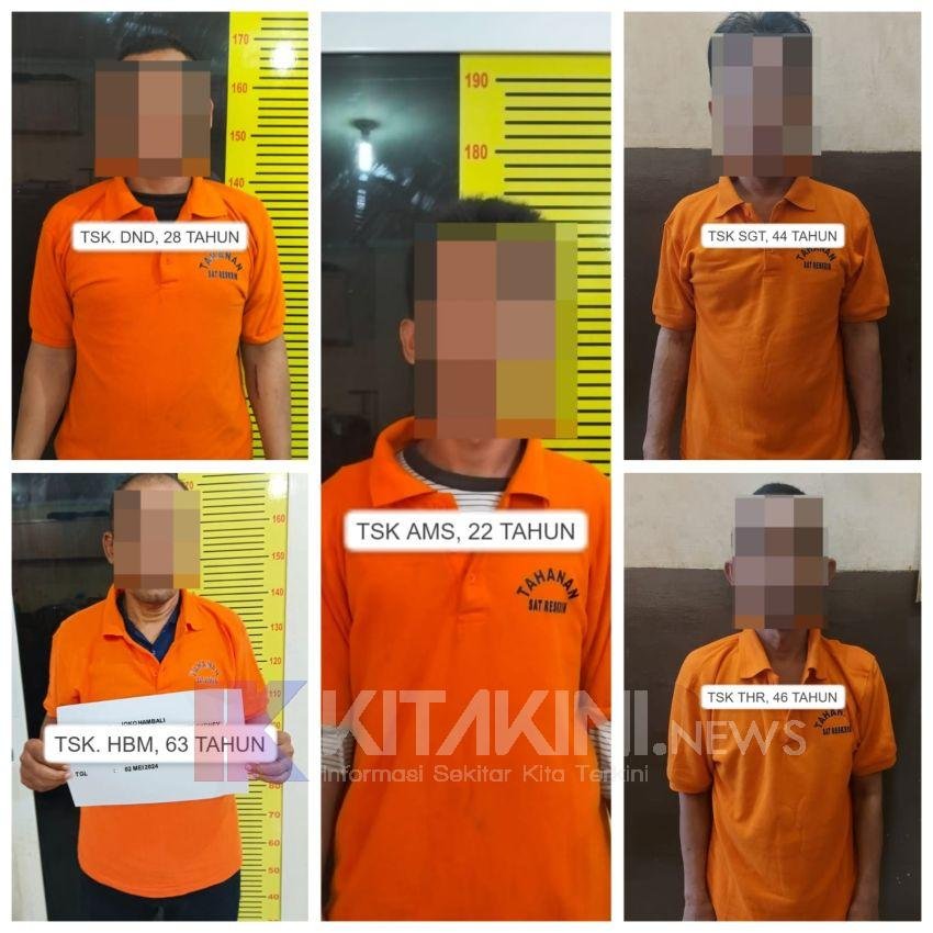 Dalam Dua Bulan Satreskrim Polres Langkat Ungkap 5 Kasus Perjudian