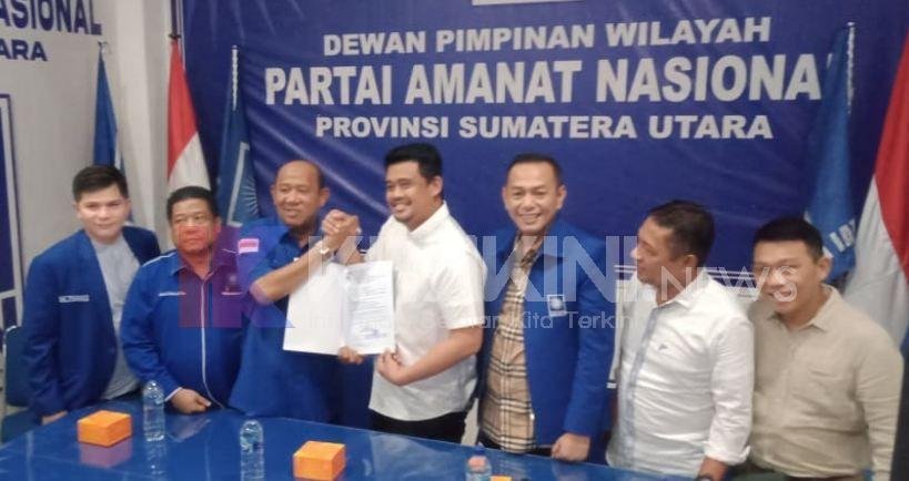 Bobby Nasution Terima Surat Tugas dari PAN untuk Pilgub Sumut