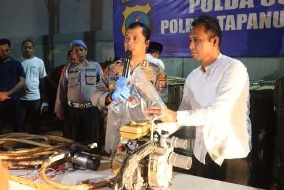 Grebek Gudang Ilegal di Tapsel, Petugas Amankan 10 Ton Solar Subsidi