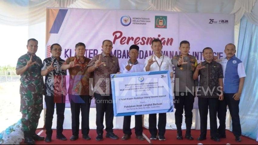 Kementerian Kelautan dan Perikanan Beri Bantuan Klaster Budidaya Udang di Langkat